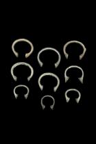 Set of 9 Manilla Currencies - Nigeria, West Africa 1