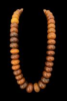Old Phenolic Amber Bead Strand - Mauritania  1
