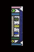 Beaded Blanket Panel (NGURARA)- Ndebele People, South Africa (#1433) 1