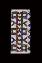 Beaded Blanket Panel (NGURARA)- Ndebele People, South Africa (#1437) 1