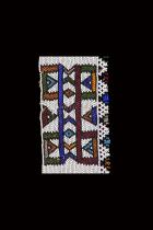 Beaded Blanket Panel (NGURARA)- Ndebele People, South Africa (#1437) 2