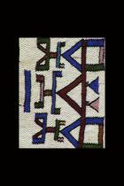 Beaded Blanket Panel (NGURARA)- Ndebele People, South Africa (#1441) 1