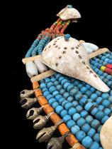 Blue Beaded Pectoral Ornament - Naga People, Nagaland, North-Eastern India - Sold 1