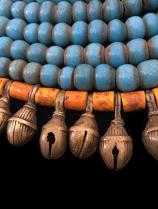 Blue Beaded Pectoral Ornament - Naga People, Nagaland, North-Eastern India - Sold 6