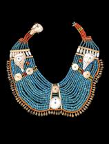 Blue Beaded Pectoral Ornament - Naga People, Nagaland, North-Eastern India - Sold