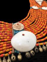 Orange Beaded Pectoral Ornament - Naga People, Nagaland, North-Eastern India - Sold 3