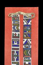 Mounted 'Linga Koba' Beaded Adornment - Ndebele People, South Africa (1330) 1