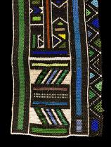 Beaded Blanket Panel (NGURARA)- Ndebele People, South Africa (#3627) 3