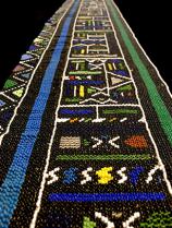 Beaded Blanket Panel (NGURARA)- Ndebele People, South Africa (#3627) 1