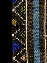 Beaded Blanket Panel (NGURARA)- Ndebele People, South Africa (#3627) 4