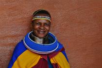 Set of 3 Beaded Neck Rings (Isigolwase)-- Ndebele People, South Africa 5