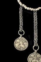 Necklace with Ethiopian Beads, and 3 Vintage Pendants 2