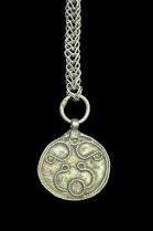 Necklace with Ethiopian Beads, and 3 Vintage Pendants 3