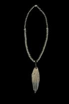 Ebony Wood Pendant Necklace 1