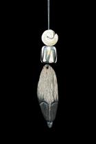 Ebony Wood Necklace, Beads,Batik Bone and Chank Shell Necklace 1