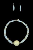 Trade Bead Necklace and Earring Set 7