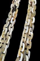 Water Buffalo Horn Double Chain Necklace and Earring Set 2