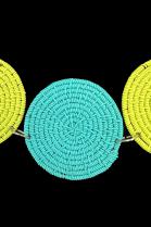 Telephone Cable Wire Necklace with Tuareg Beads 1