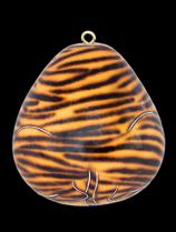 Zebra Gourd Ornament 1