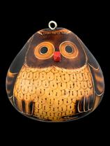 Red-nosed Owl Gourd Ornament (1 left)