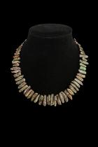Peacock Biwa Pearl Necklace 1