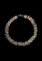 Peacock Biwa Pearl Necklace