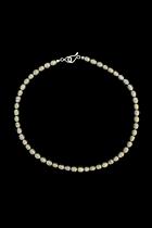 Necklace of Electroplated Pearl Beads