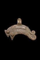 Bronze Chameleon Pendant Amulet - Lobi People (Gan sub Group), Burkina Faso