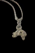 Bronze Chameleon Pendant Amulet - Lobi People (Gan sub Group), Burkina Faso 2