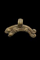 Bronze Chameleon Pendant Amulet - Lobi People (Gan sub Group), Burkina Faso 3