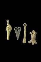 Set of 4 Cast Pendants - West Africa