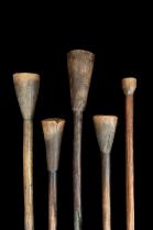 Set of 5 Wooden Pestles - Attie People, Ivory Coast 1