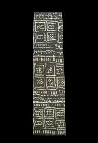 Printed Black and White Fabric with a Mudcloth Design - Ivory Coast