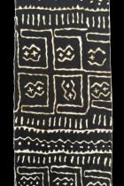 Printed Black and White Fabric with a Mudcloth Design - Ivory Coast 1