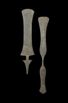 Pair of Iron Scarification Knives or Razors - Kuba People, D.R. Congo
