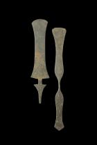 Pair of Iron Scarification Knives or Razors - Kuba People, D.R. Congo 2