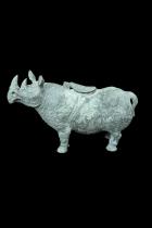 Vintage Bronze Cast Rhinoceros - China