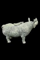 Vintage Bronze Cast Rhinoceros - China 3