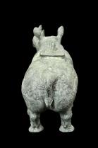 Vintage Bronze Cast Rhinoceros - China 2