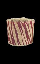 10 Yard Burgundy Zebra Striped Print Ribbon Roll. 1