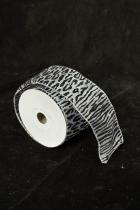 10 Yard Zebra and Cheetah Print Ribbon Roll 1