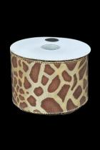 10 Yard Giraffe Print Ribbon Roll 4
