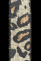 10 Yard Leopard Print Jute Ribbon Roll 2