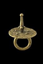 Copper Alloy Ring with Projection - Dogon People, Mali - Sold