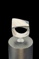 Wave Ring in Sterling Silver - Size 8 2