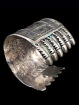 Pair of Contemporary Sterling Silver Cuffs (#2) - Central Asia 5