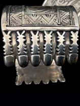 Pair of Contemporary Sterling Silver Cuffs (#2) - Central Asia 6