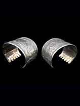 Pair of Contemporary Sterling Silver Cuffs (#2) - Central Asia 3