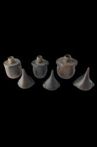 Set of 3 Snuff Containers - Kuba People, D.R. Congo 2