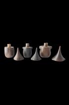 Set of 3 Snuff Containers - Kuba People, D.R. Congo 3